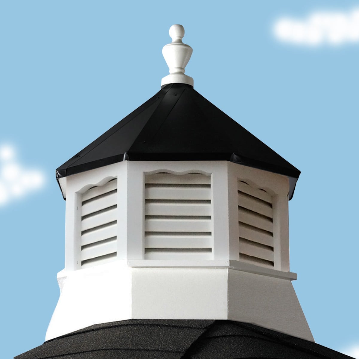 Sierra Black and White Octagonal Cupola